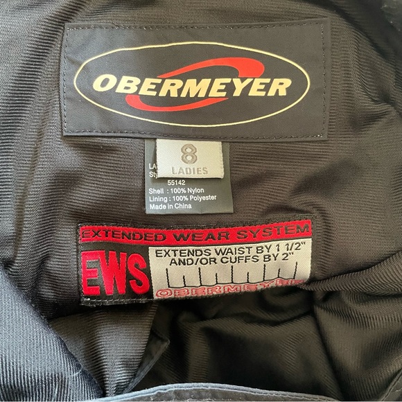 Obermeyer Adjustable Waist Black Zip Pockets Ski Pants Size 8 - Picture 6 of 10